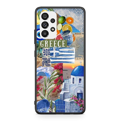 Samsung A73 5G All Greek Θήκη από τη Smartfits με σχέδιο στο πίσω μέρος και μαύρο περίβλημα | Smartphone case with colorful back and black bezels by Smartfits