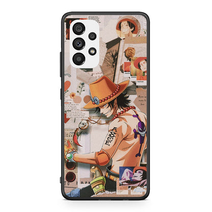 Samsung A73 5G Anime Collage θήκη από τη Smartfits με σχέδιο στο πίσω μέρος και μαύρο περίβλημα | Smartphone case with colorful back and black bezels by Smartfits