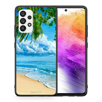 Thumbnail for Θήκη Samsung A73 5G Beautiful Beach από τη Smartfits με σχέδιο στο πίσω μέρος και μαύρο περίβλημα | Samsung A73 5G Beautiful Beach case with colorful back and black bezels