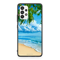 Thumbnail for Samsung A73 5G Beautiful Beach θήκη από τη Smartfits με σχέδιο στο πίσω μέρος και μαύρο περίβλημα | Smartphone case with colorful back and black bezels by Smartfits