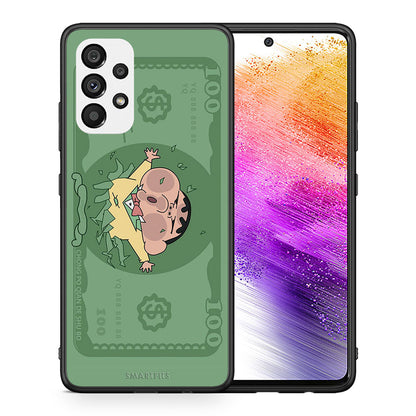 Θήκη Αγίου Βαλεντίνου Samsung A73 5G Big Money από τη Smartfits με σχέδιο στο πίσω μέρος και μαύρο περίβλημα | Samsung A73 5G Big Money case with colorful back and black bezels