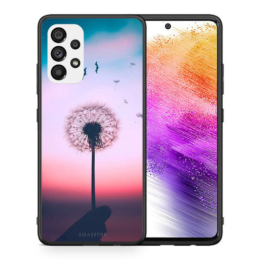 Θήκη Samsung A73 5G Wish Boho από τη Smartfits με σχέδιο στο πίσω μέρος και μαύρο περίβλημα | Samsung A73 5G Wish Boho case with colorful back and black bezels