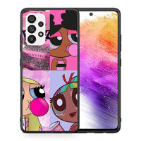 Thumbnail for Θήκη Αγίου Βαλεντίνου Samsung A73 5G Bubble Girls από τη Smartfits με σχέδιο στο πίσω μέρος και μαύρο περίβλημα | Samsung A73 5G Bubble Girls case with colorful back and black bezels