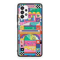 Thumbnail for Samsung A73 5G Bubbles Soap θήκη από τη Smartfits με σχέδιο στο πίσω μέρος και μαύρο περίβλημα | Smartphone case with colorful back and black bezels by Smartfits