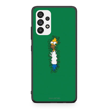 Samsung A73 5G Bush Man Θήκη Αγίου Βαλεντίνου από τη Smartfits με σχέδιο στο πίσω μέρος και μαύρο περίβλημα | Smartphone case with colorful back and black bezels by Smartfits