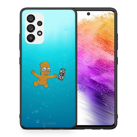 Θήκη Samsung A73 5G Chasing Money από τη Smartfits με σχέδιο στο πίσω μέρος και μαύρο περίβλημα | Samsung A73 5G Chasing Money case with colorful back and black bezels