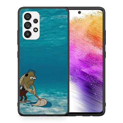 Θήκη Samsung A73 5G Clean The Ocean από τη Smartfits με σχέδιο στο πίσω μέρος και μαύρο περίβλημα | Samsung A73 5G Clean The Ocean case with colorful back and black bezels