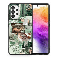 Thumbnail for Θήκη Αγίου Βαλεντίνου Samsung A73 5G Collage Dude από τη Smartfits με σχέδιο στο πίσω μέρος και μαύρο περίβλημα | Samsung A73 5G Collage Dude case with colorful back and black bezels