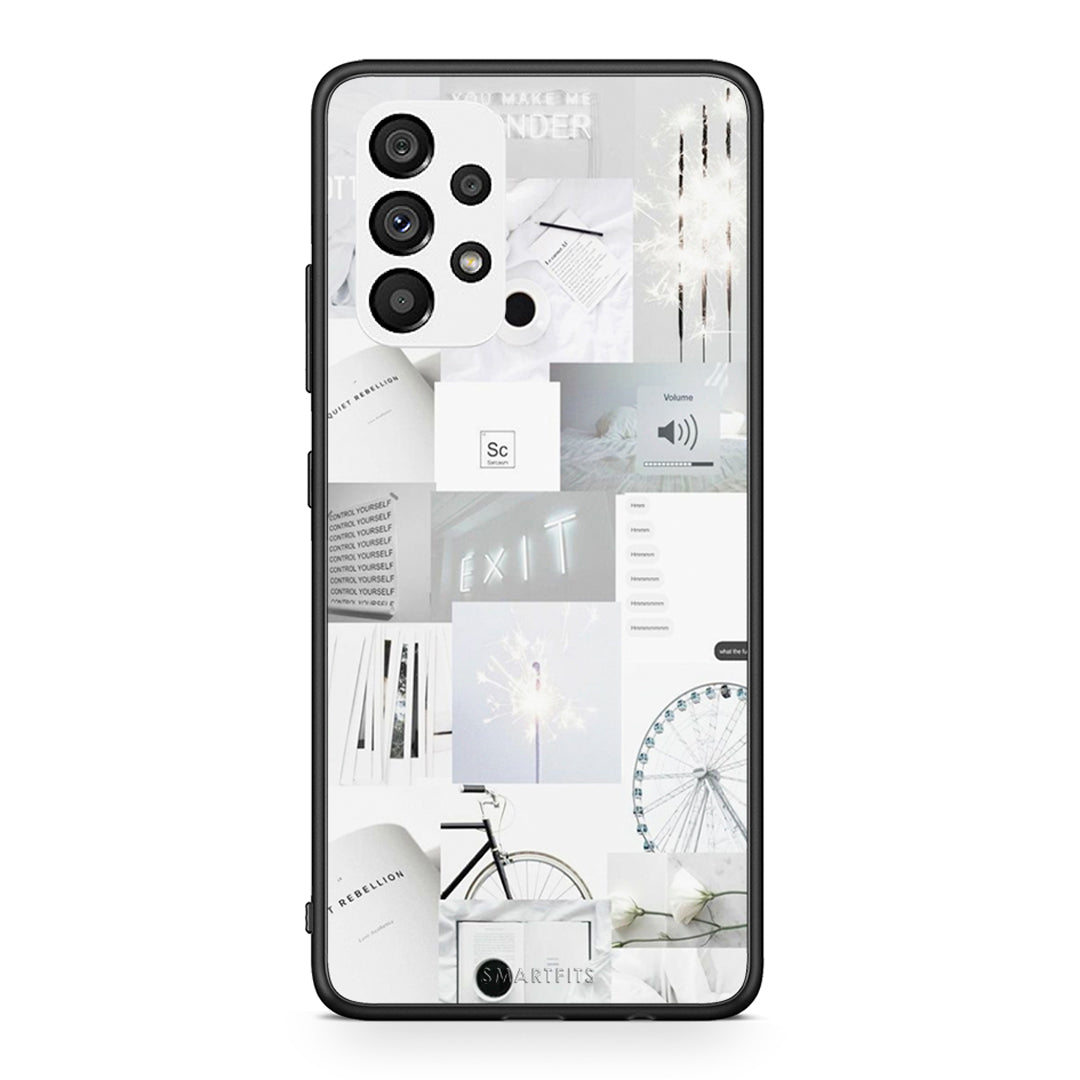 Samsung A73 5G Collage Make Me Wonder Θήκη Αγίου Βαλεντίνου από τη Smartfits με σχέδιο στο πίσω μέρος και μαύρο περίβλημα | Smartphone case with colorful back and black bezels by Smartfits