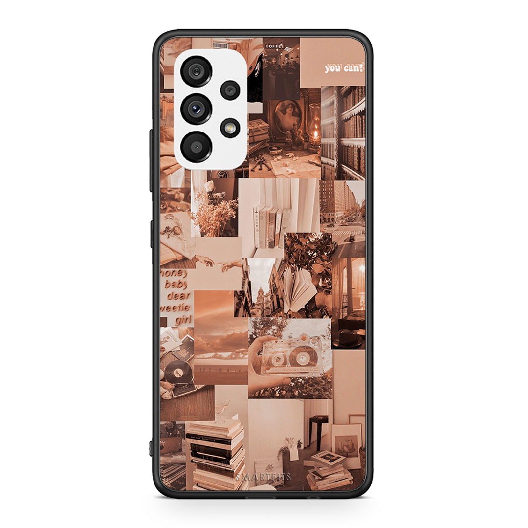 Samsung A73 5G Collage You Can Θήκη Αγίου Βαλεντίνου από τη Smartfits με σχέδιο στο πίσω μέρος και μαύρο περίβλημα | Smartphone case with colorful back and black bezels by Smartfits