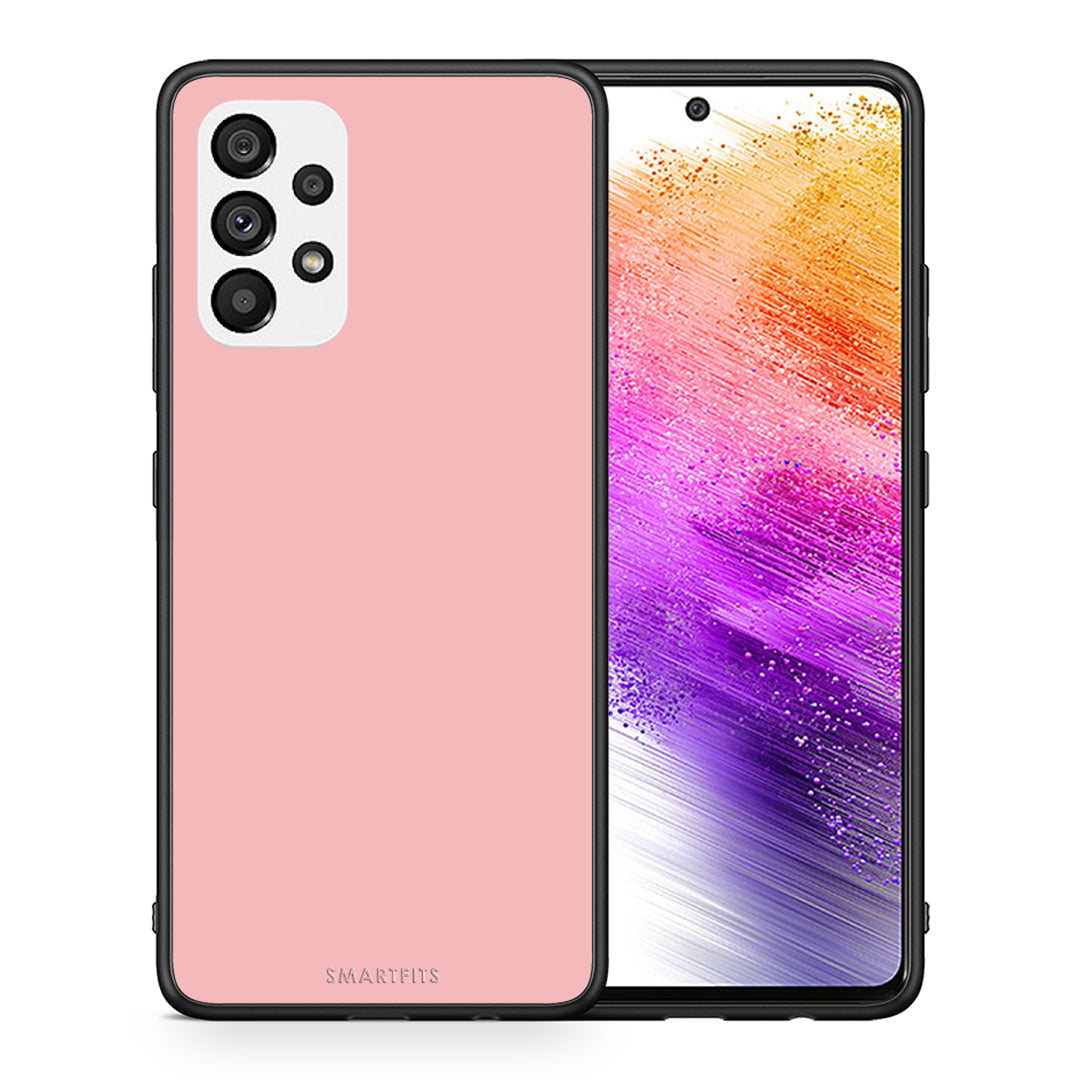 Θήκη Samsung A73 5G Nude Color από τη Smartfits με σχέδιο στο πίσω μέρος και μαύρο περίβλημα | Samsung A73 5G Nude Color case with colorful back and black bezels