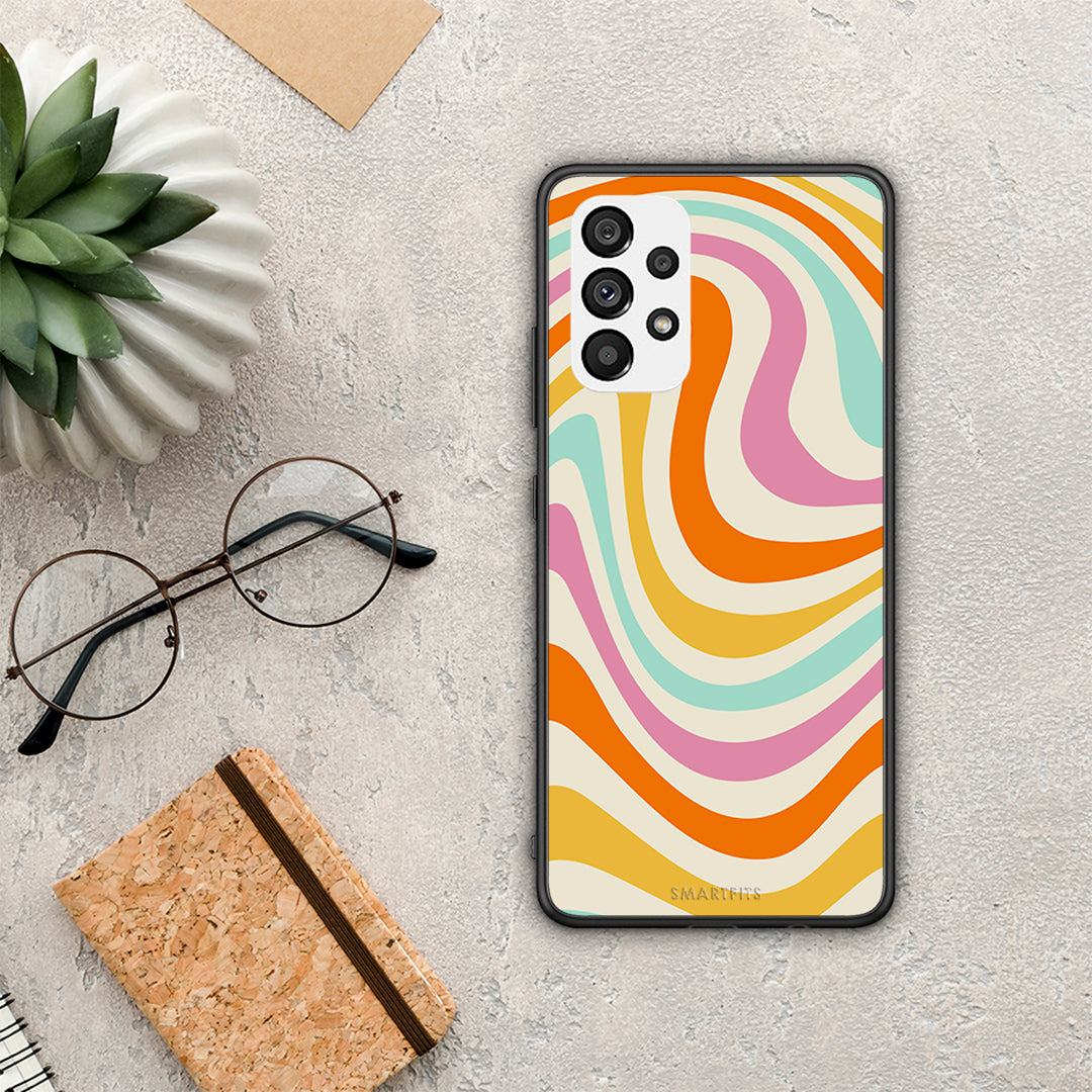 Colourful Waves - Samsung Galaxy A73 5G θήκη