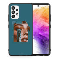 Thumbnail for Θήκη Samsung A73 5G Cry An Ocean από τη Smartfits με σχέδιο στο πίσω μέρος και μαύρο περίβλημα | Samsung A73 5G Cry An Ocean case with colorful back and black bezels