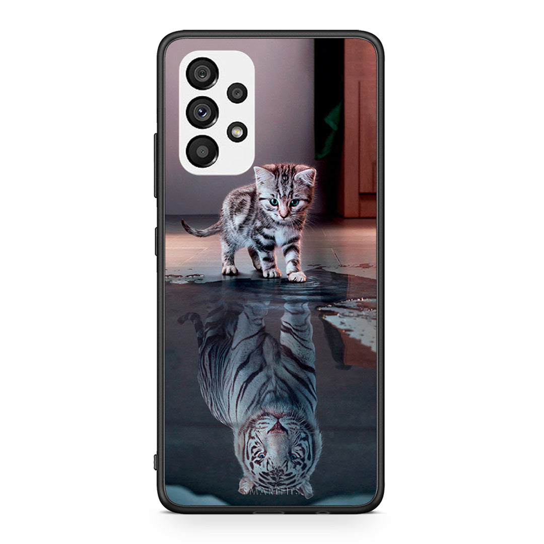 4 - Samsung A73 5G Tiger Cute case, cover, bumper