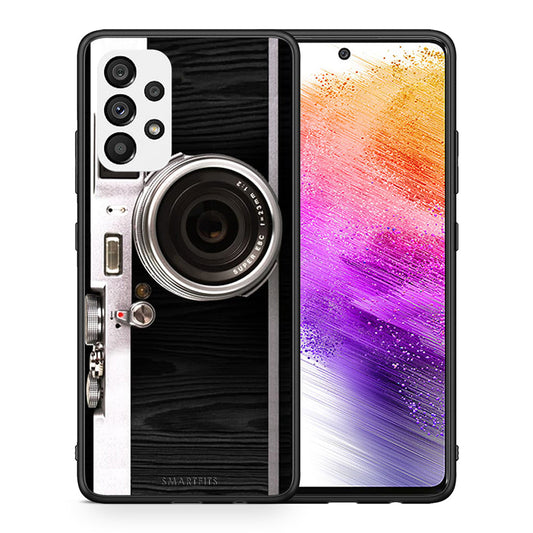 Θήκη Samsung A73 5G Emily In Paris από τη Smartfits με σχέδιο στο πίσω μέρος και μαύρο περίβλημα | Samsung A73 5G Emily In Paris case with colorful back and black bezels