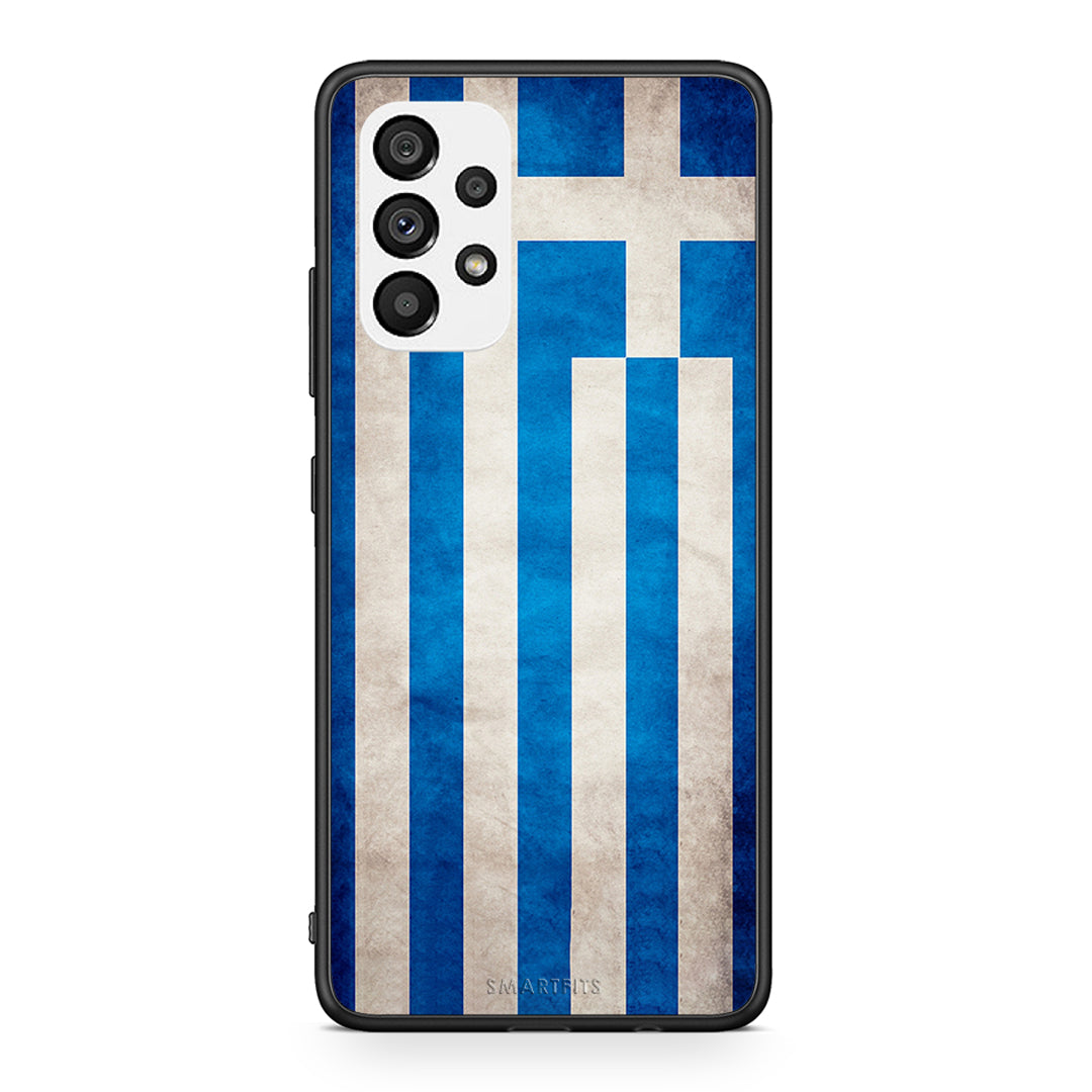 4 - Samsung A73 5G Greeek Flag case, cover, bumper
