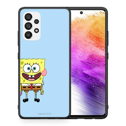 Θήκη Samsung A73 5G Friends Bob από τη Smartfits με σχέδιο στο πίσω μέρος και μαύρο περίβλημα | Samsung A73 5G Friends Bob case with colorful back and black bezels