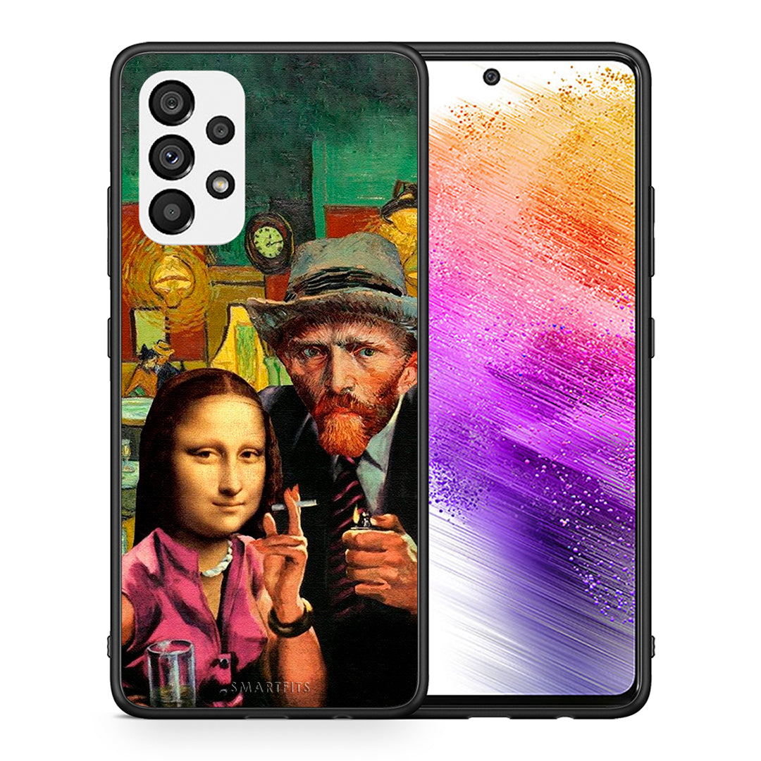 Θήκη Samsung A73 5G Funny Art από τη Smartfits με σχέδιο στο πίσω μέρος και μαύρο περίβλημα | Samsung A73 5G Funny Art case with colorful back and black bezels