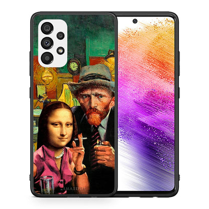 Θήκη Samsung A73 5G Funny Art από τη Smartfits με σχέδιο στο πίσω μέρος και μαύρο περίβλημα | Samsung A73 5G Funny Art case with colorful back and black bezels