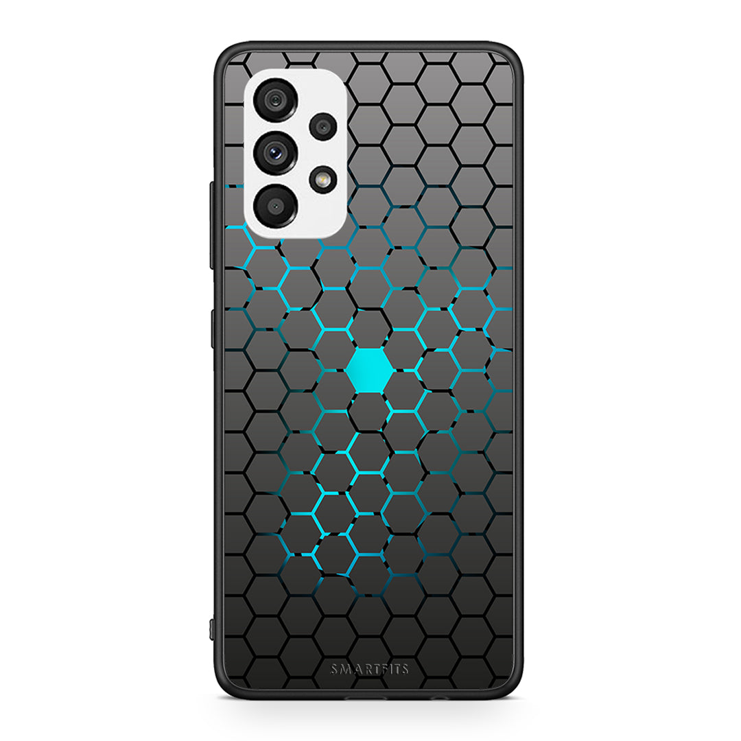 40 - Samsung A73 5G Hexagonal Geometric case, cover, bumper