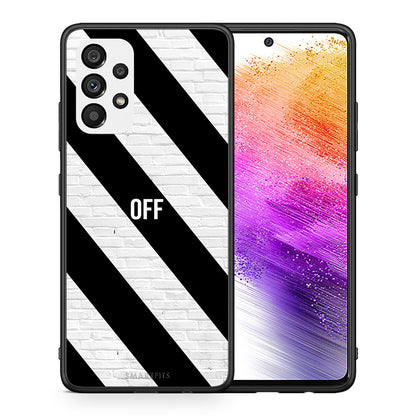 Θήκη Samsung A73 5G Get Off από τη Smartfits με σχέδιο στο πίσω μέρος και μαύρο περίβλημα | Samsung A73 5G Get Off case with colorful back and black bezels