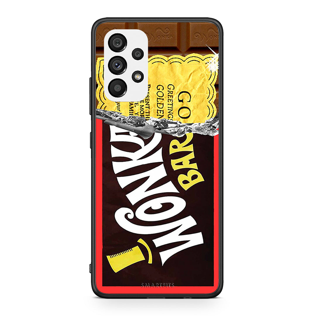 Samsung A73 5G Golden Ticket θήκη από τη Smartfits με σχέδιο στο πίσω μέρος και μαύρο περίβλημα | Smartphone case with colorful back and black bezels by Smartfits
