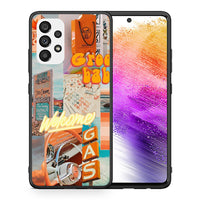 Thumbnail for Θήκη Αγίου Βαλεντίνου Samsung A73 5G Groovy Babe από τη Smartfits με σχέδιο στο πίσω μέρος και μαύρο περίβλημα | Samsung A73 5G Groovy Babe case with colorful back and black bezels