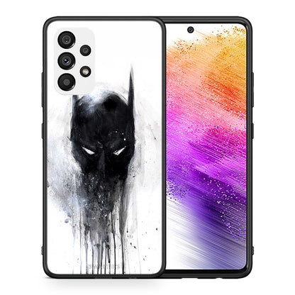 Θήκη Samsung A73 5G Paint Bat Hero από τη Smartfits με σχέδιο στο πίσω μέρος και μαύρο περίβλημα | Samsung A73 5G Paint Bat Hero case with colorful back and black bezels