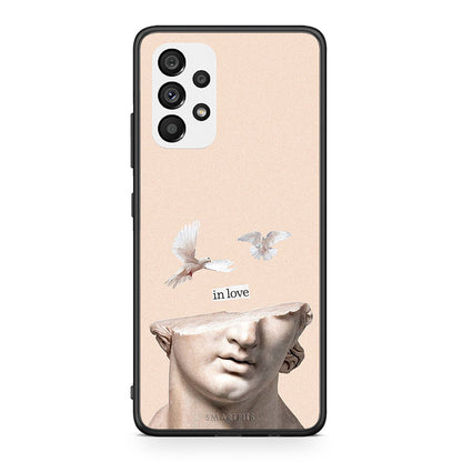 Samsung A73 5G In Love θήκη από τη Smartfits με σχέδιο στο πίσω μέρος και μαύρο περίβλημα | Smartphone case with colorful back and black bezels by Smartfits