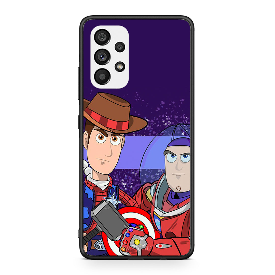 Samsung A73 5G Infinity Story θήκη από τη Smartfits με σχέδιο στο πίσω μέρος και μαύρο περίβλημα | Smartphone case with colorful back and black bezels by Smartfits