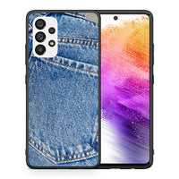 Thumbnail for Θήκη Samsung A73 5G Jeans Pocket από τη Smartfits με σχέδιο στο πίσω μέρος και μαύρο περίβλημα | Samsung A73 5G Jeans Pocket case with colorful back and black bezels