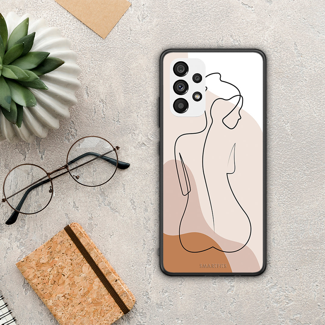 LineArt Woman - Samsung Galaxy A73 5G θήκη