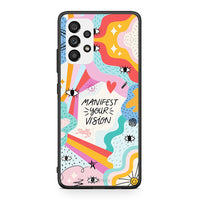 Thumbnail for Samsung A73 5G Manifest Your Vision θήκη από τη Smartfits με σχέδιο στο πίσω μέρος και μαύρο περίβλημα | Smartphone case with colorful back and black bezels by Smartfits