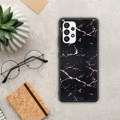 Marble Black Rosegold - Samsung Galaxy A73 5G θήκη