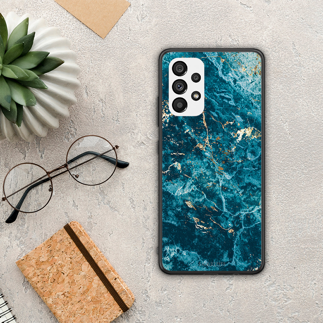 Marble Blue - Samsung Galaxy A73 5G θήκη