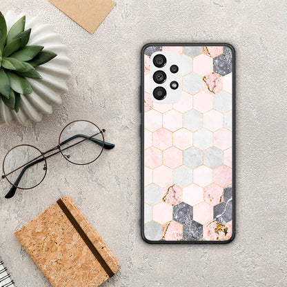 Marble Hexagon Pink - Samsung Galaxy A73 5G θήκη
