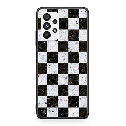 4 - Samsung A73 5G Square Geometric Marble case, cover, bumper