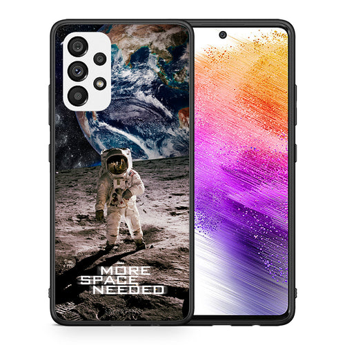 Θήκη Samsung A73 5G More Space από τη Smartfits με σχέδιο στο πίσω μέρος και μαύρο περίβλημα | Samsung A73 5G More Space case with colorful back and black bezels