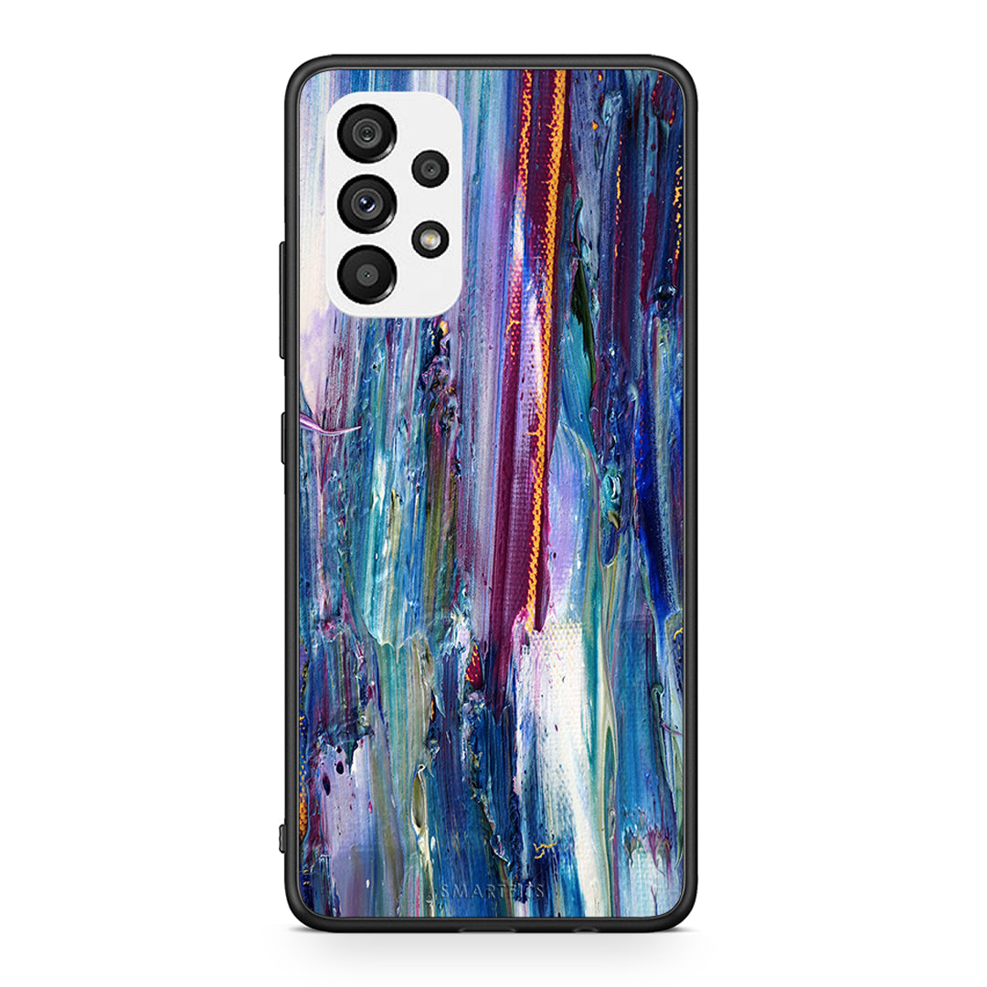 99 - Samsung A73 5G Paint Winter case, cover, bumper