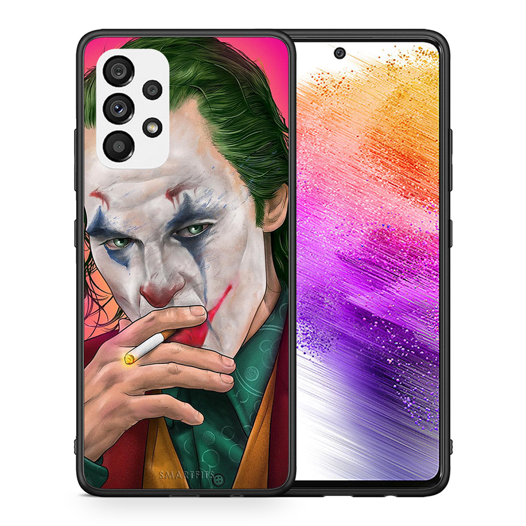 Θήκη Samsung A73 5G JokesOnU PopArt από τη Smartfits με σχέδιο στο πίσω μέρος και μαύρο περίβλημα | Samsung A73 5G JokesOnU PopArt case with colorful back and black bezels