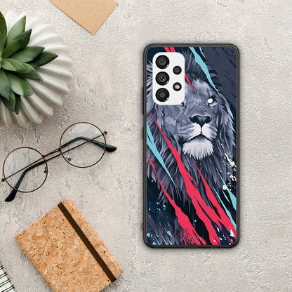 PopArt Lion Designer - Samsung Galaxy A73 5G θήκη
