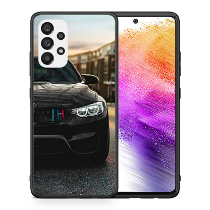 Θήκη Samsung A73 5G M3 Racing από τη Smartfits με σχέδιο στο πίσω μέρος και μαύρο περίβλημα | Samsung A73 5G M3 Racing case with colorful back and black bezels