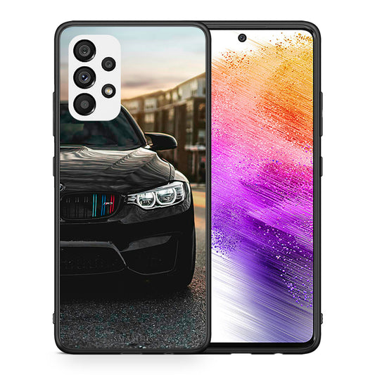 Θήκη Samsung A73 5G M3 Racing από τη Smartfits με σχέδιο στο πίσω μέρος και μαύρο περίβλημα | Samsung A73 5G M3 Racing case with colorful back and black bezels