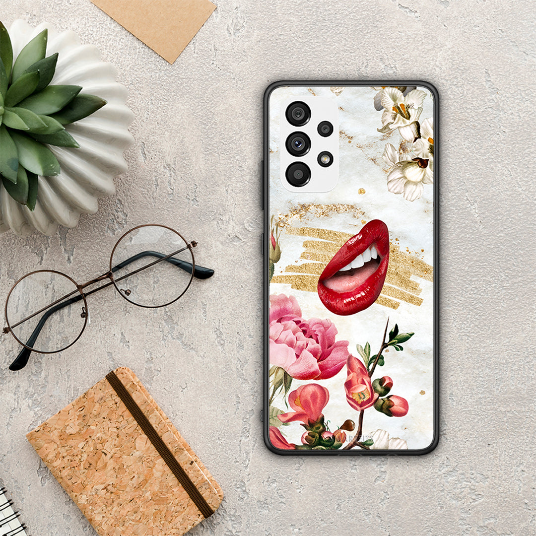 Red Lips - Samsung Galaxy A73 5G θήκη