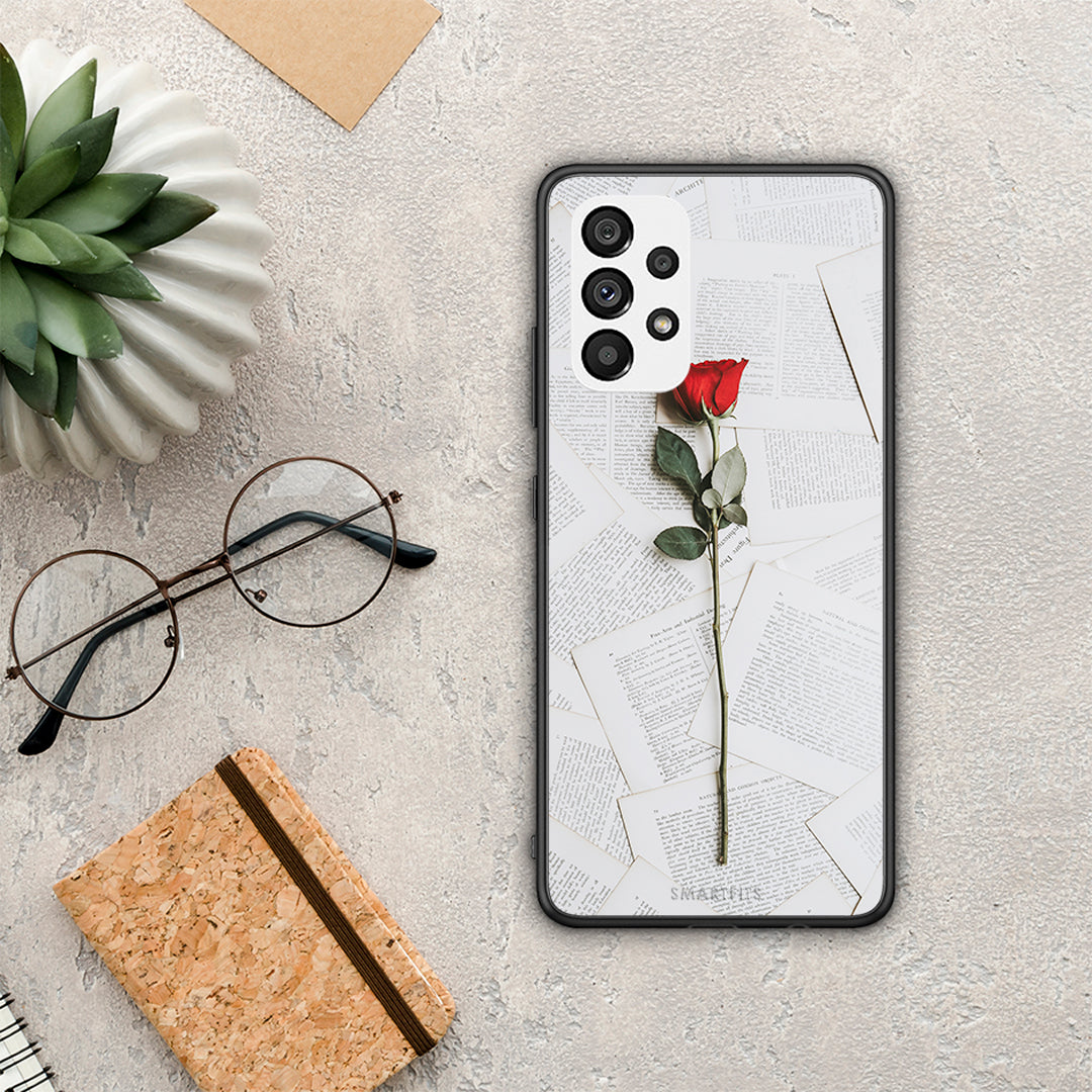 Red Rose - Samsung Galaxy A73 5G θήκη