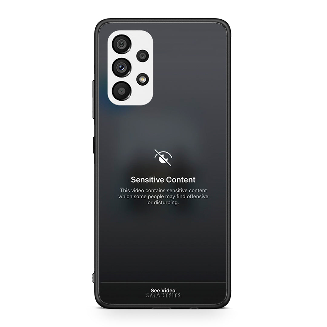 Samsung A73 5G Sensitive Content θήκη από τη Smartfits με σχέδιο στο πίσω μέρος και μαύρο περίβλημα | Smartphone case with colorful back and black bezels by Smartfits