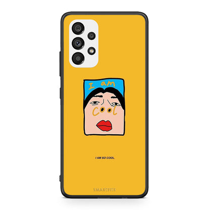 Samsung A73 5G So Cool Θήκη Αγίου Βαλεντίνου από τη Smartfits με σχέδιο στο πίσω μέρος και μαύρο περίβλημα | Smartphone case with colorful back and black bezels by Smartfits