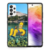 Thumbnail for Θήκη Samsung A73 5G Summer Happiness από τη Smartfits με σχέδιο στο πίσω μέρος και μαύρο περίβλημα | Samsung A73 5G Summer Happiness case with colorful back and black bezels