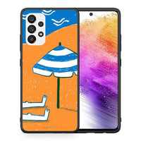 Thumbnail for Θήκη Samsung A73 5G Summering από τη Smartfits με σχέδιο στο πίσω μέρος και μαύρο περίβλημα | Samsung A73 5G Summering case with colorful back and black bezels
