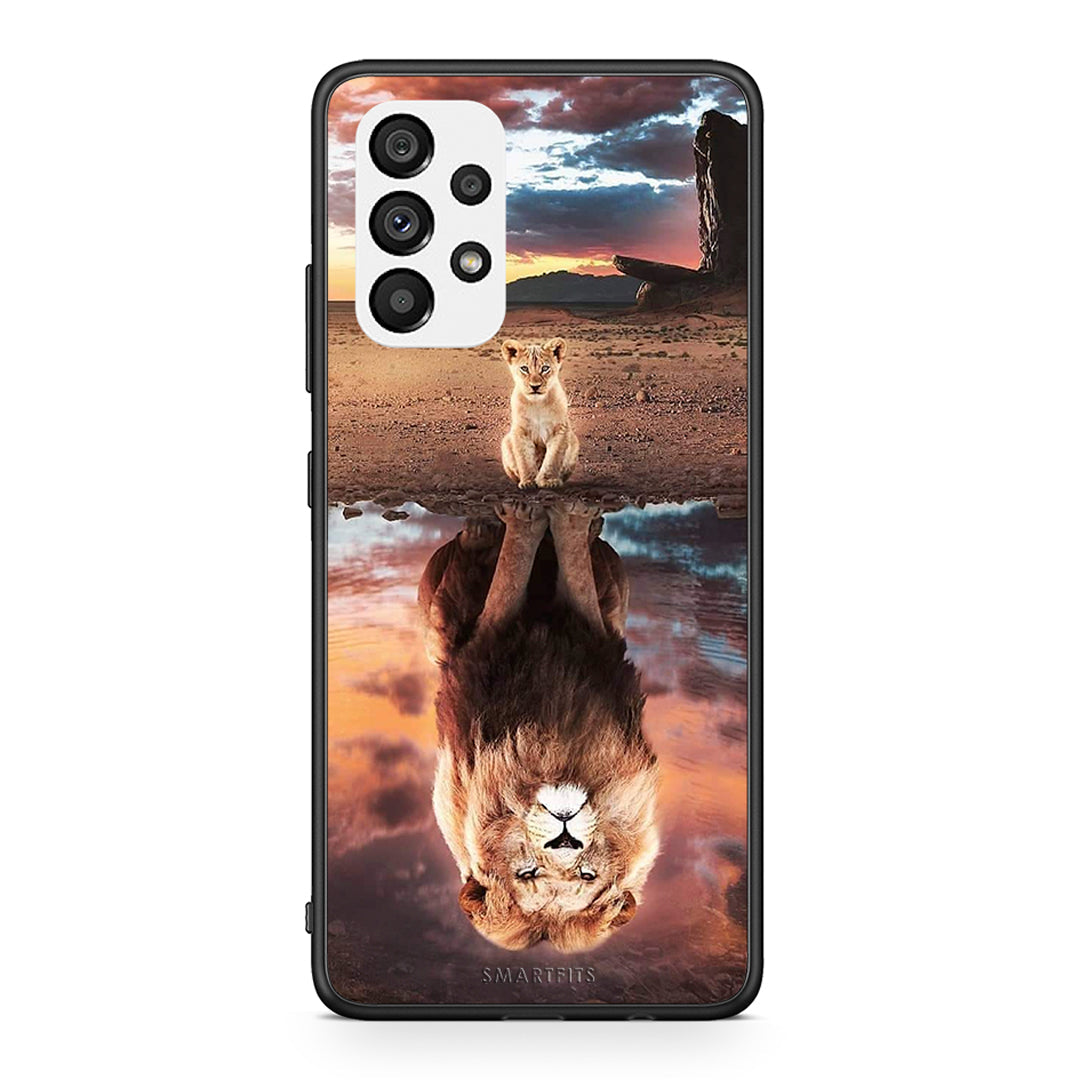 Samsung A73 5G Sunset Dreams Θήκη Αγίου Βαλεντίνου από τη Smartfits με σχέδιο στο πίσω μέρος και μαύρο περίβλημα | Smartphone case with colorful back and black bezels by Smartfits